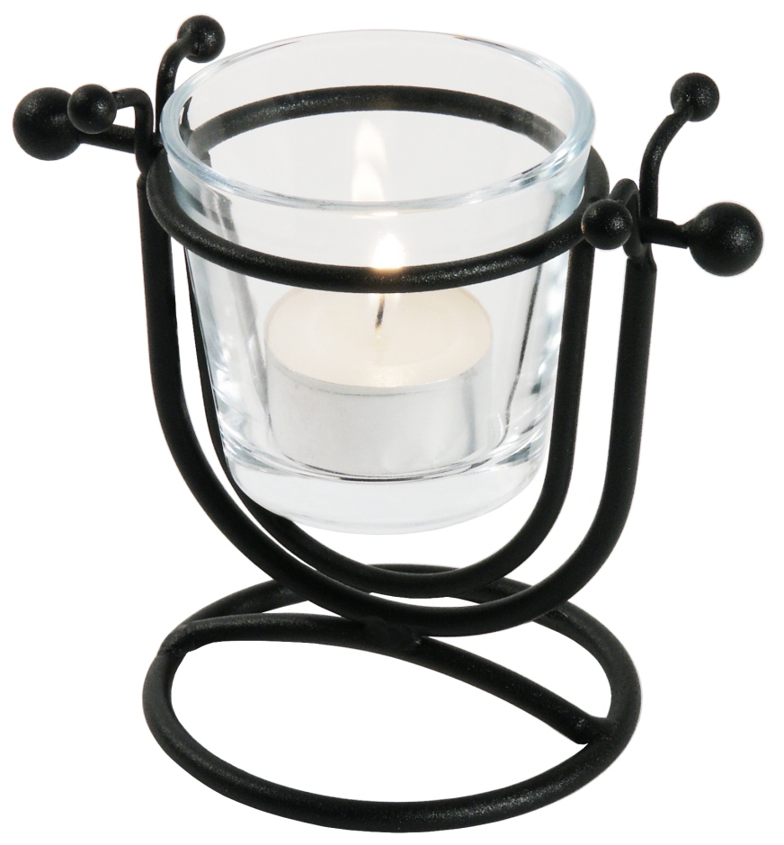 Kerzenhalter - Windlicht - Höhe 10,0 cm - Glas Ø 6,5 cm