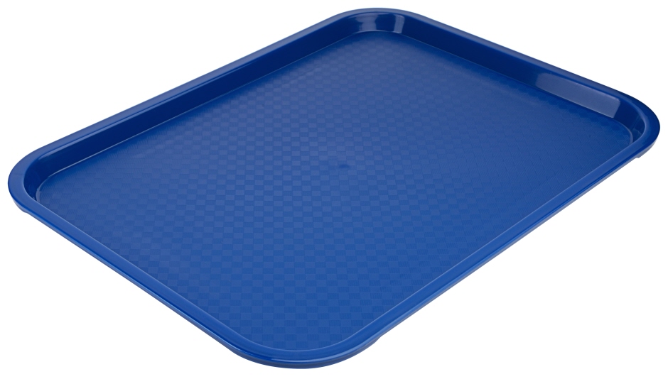 Fast Food Tablett 40 x 30 cm - Polypropylen, in blau