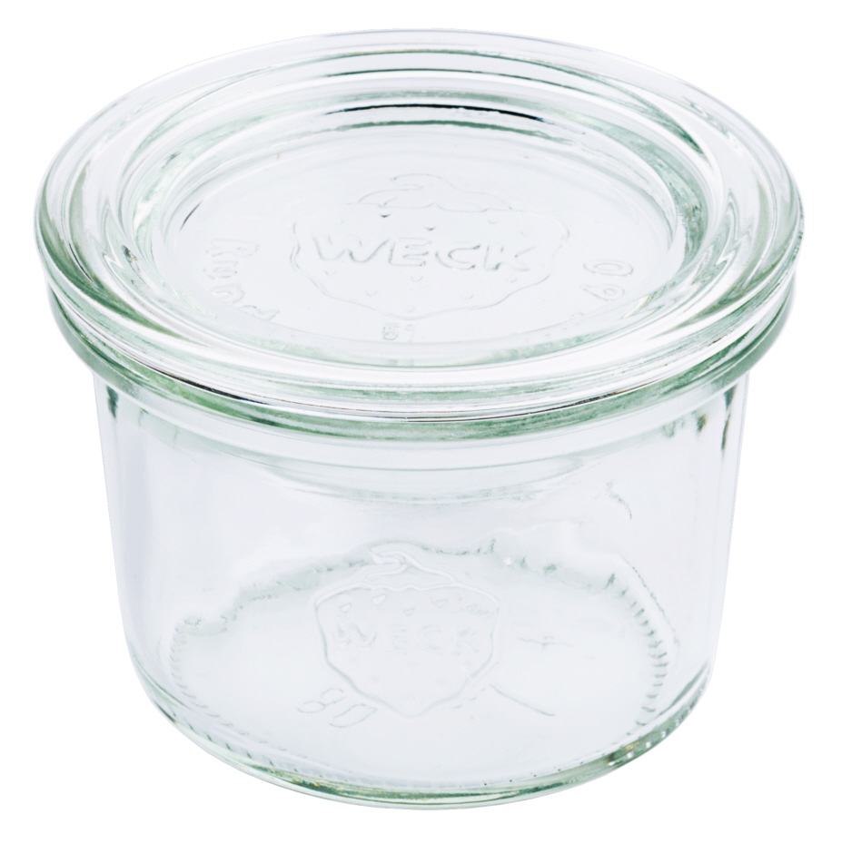 Weckglas® - Maße Ø 6,0 cm - Höhe 5,5 cm - Inhalt 80 ml - Preis für 24 Stk.