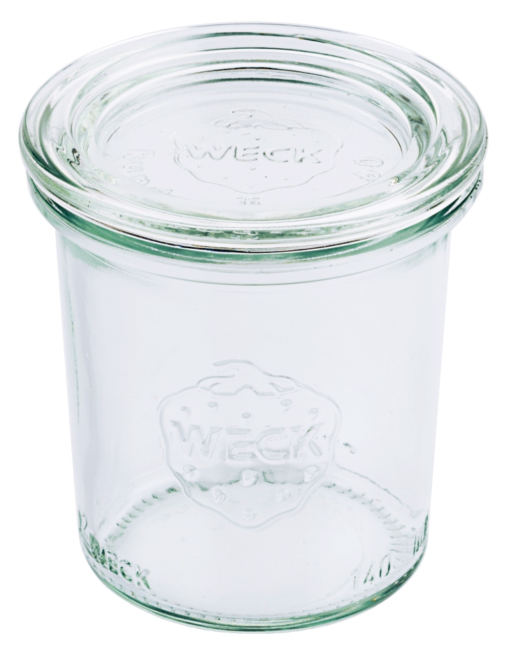 Weckglas® - Maße Ø 6,0 cm - Höhe 7,5 cm - Inhalt 140 ml - Preis für 12 Stk.