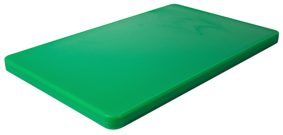 HACCP Schneidbrett hochdicht, mit Füße - 53 x 32,5 cm - 2,5 cm dick - Farbe grün