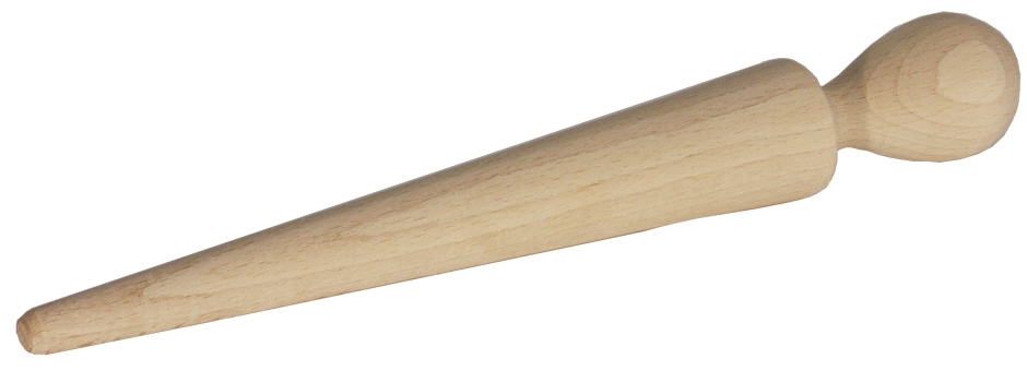 Stößel für Spitzsiebe aus Holz Ø 4,0 cm - Länge 29,0 cm
