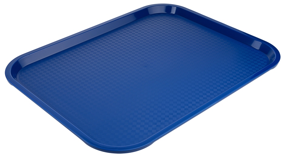 Fast Food Tablett 45 x 35 cm - Polypropylen, in blau