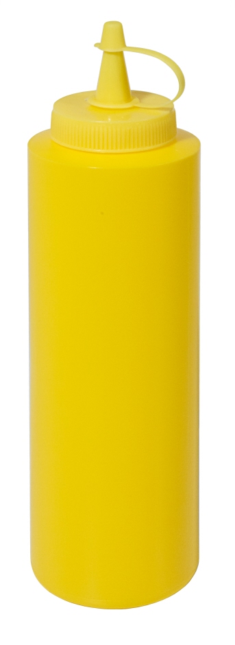 Quetschflasche 0,35 Ltr. - Ø 5,5 cm - Gelb