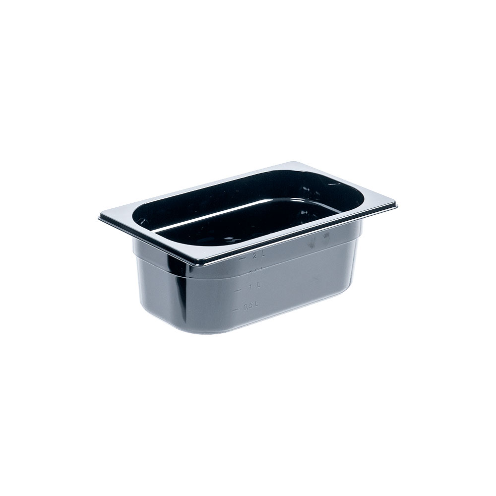 Gastronormbehälter Serie Premium, schwarz, Polycarbonat, GN 1/4 (100 mm)
