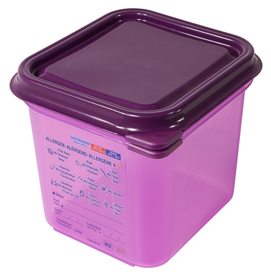 GN Behälter 1/6 allergen - Tiefe 15 cm - Volumen 2,8 Liter