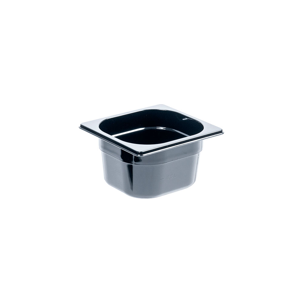 Gastronormbehälter Serie Premium, schwarz, Polycarbonat, GN 1/6 (100 mm)