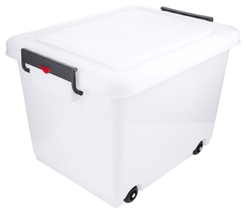 Transportbehälter - Inhalt 60 Liter - Farbe weiß mit HACCP Clip