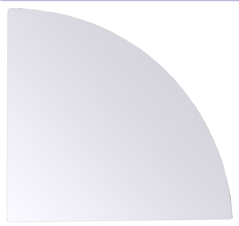 Systembankettplatte Viertelkreis - Länge 40,0 cm - Breite 40,0 cm