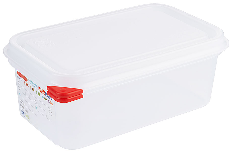 Lebensmittelbehälter GN 1/4 - Tiefe 10 cm - Volumen 2,8 Liter
