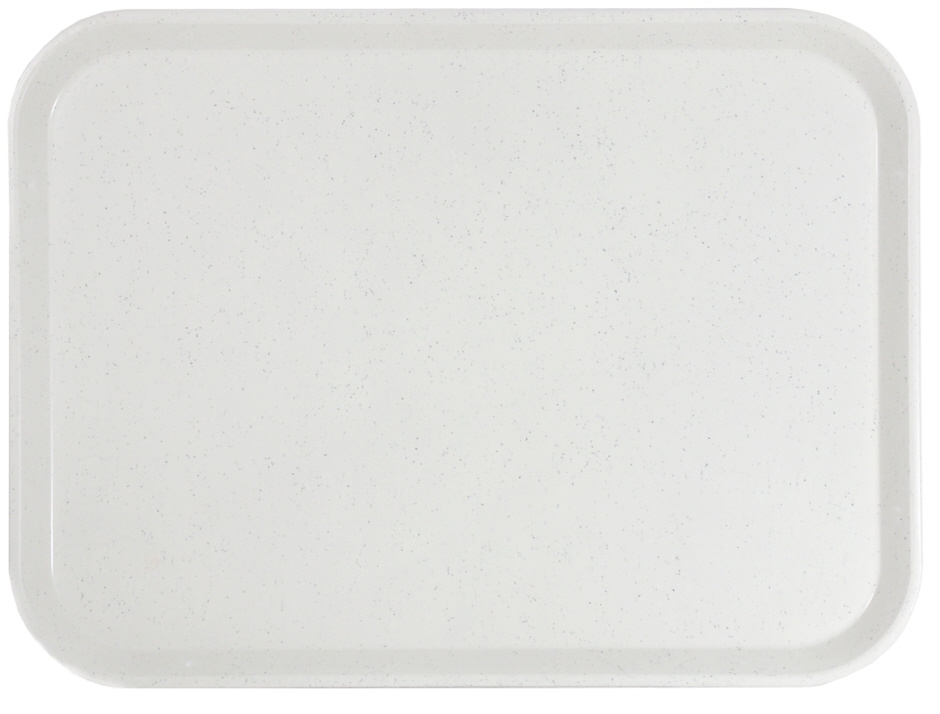 Kantinen Tablett Glasfaser- Maße 46 x 36 cm - Höhe 2,5 cm - Farbe lichtgrau