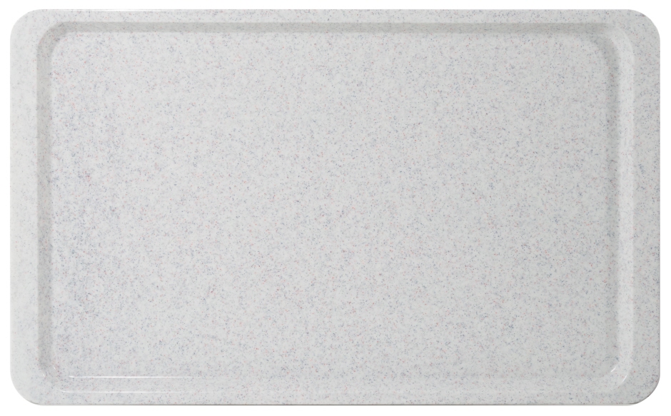 Tablett Euronorm 1/1 - Länge 53,0 cm - Breite 37,0 cm - Höhe 1,6 cm - granitgrau