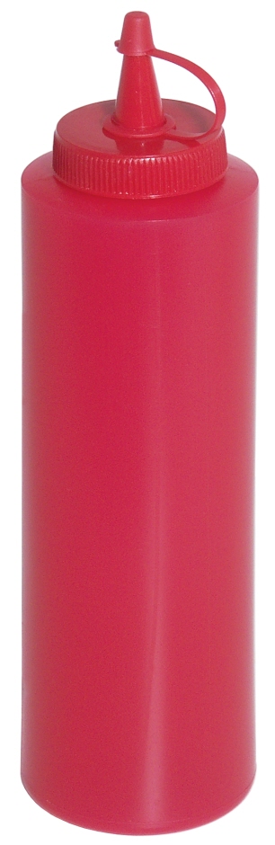 Quetschflasche 0,35 Ltr. - Ø 5,5 cm - Rot