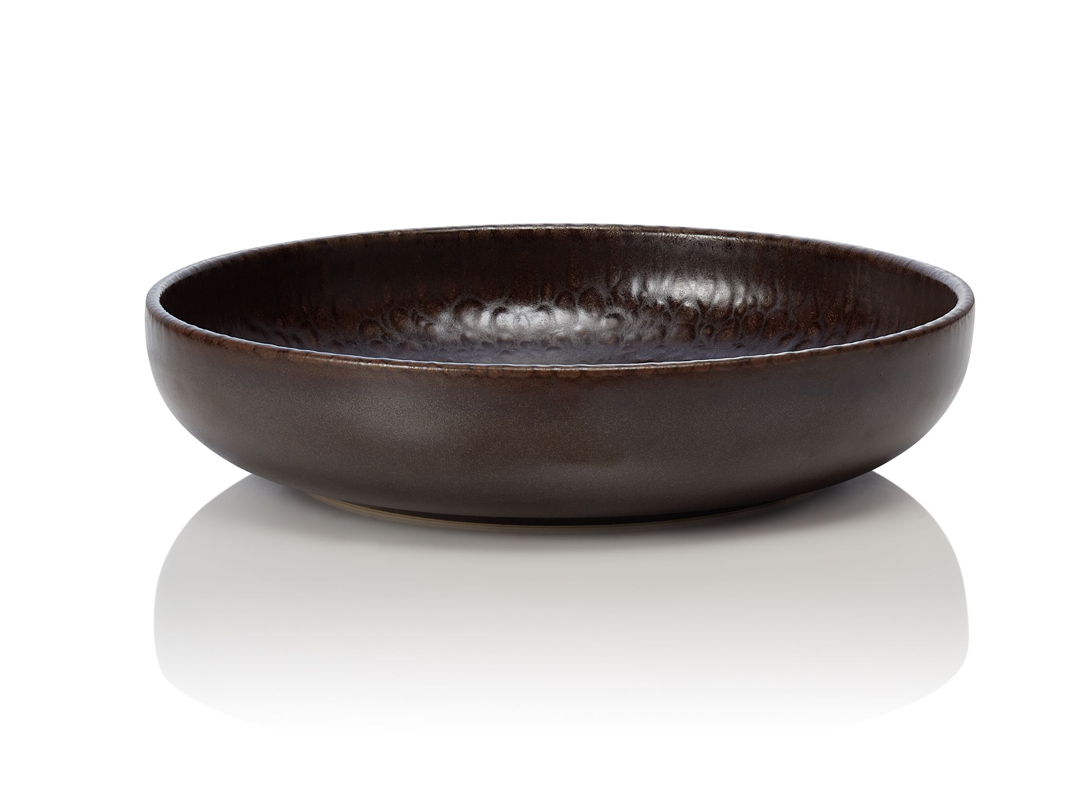 ROCKZZERO® Schale, Ø 22 cm, Serie metallic brown, Steinzeug