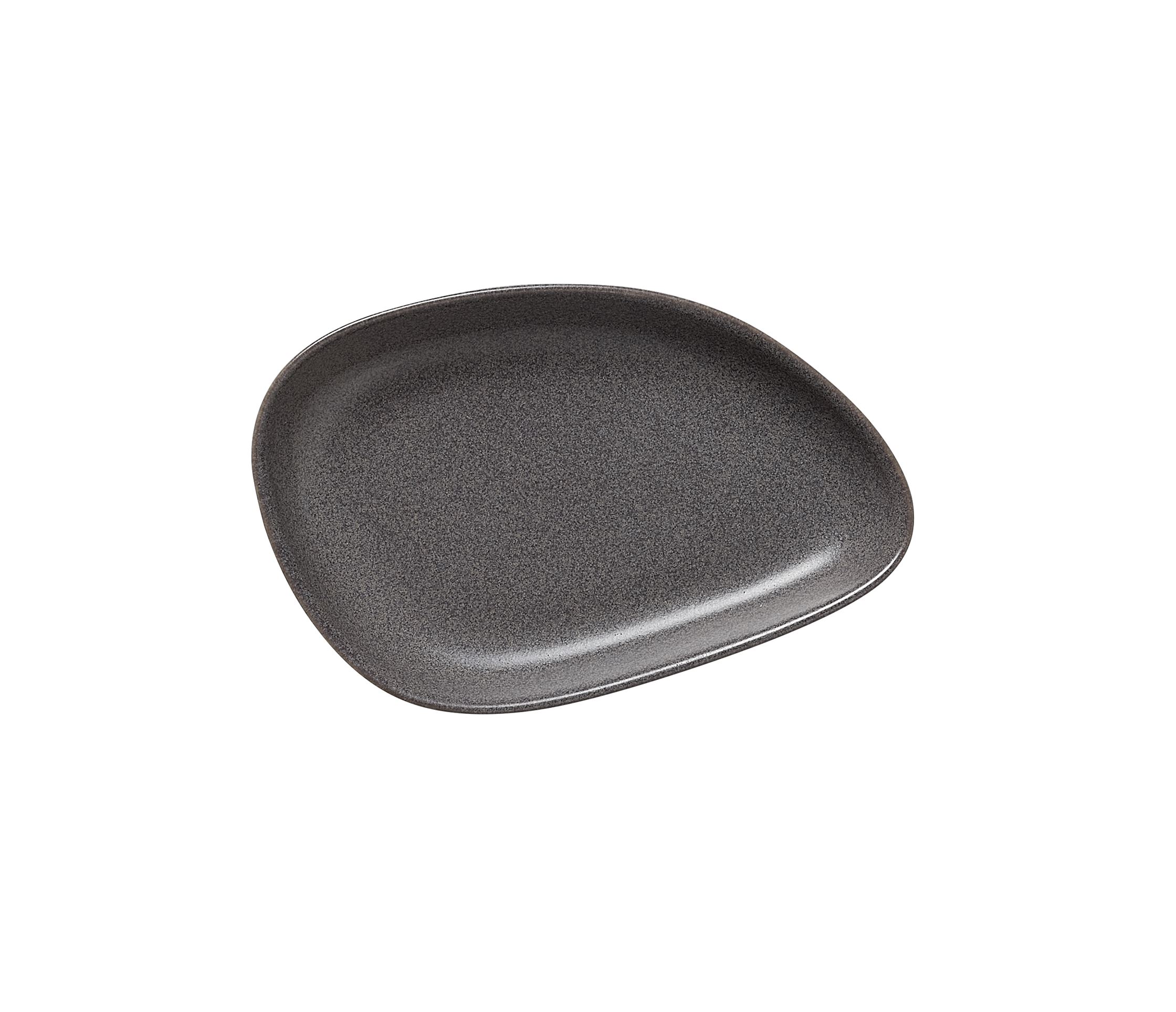 ROCKZZERO® Mini Schale, 14,7 x 9,3 cm, Set á 6 Stück, stone gray, Steinzeug