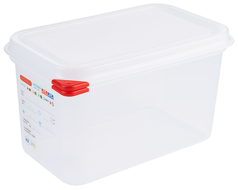 Lebensmittelbehälter GN 1/4 - Tiefe 15 cm - Volumen 4,3 Liter