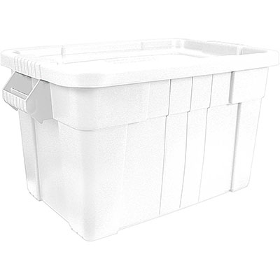 Vorratsbehälter mit Deckel, Farbe weiß, 710 x 440 x 380 mm (BxTxH), passend für 2 x GN 1/1 (150 mm)